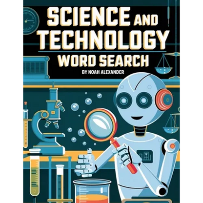 Science and Technology Word Search: 8.5x11 Large Print - Paperback