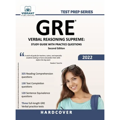 GRE Verbal Reasoning Supreme: Study Guide with Practice Questions - Hardcover