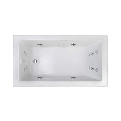 Jacuzzi Elara 72-Inch Rectangle Whirlpool Bathtub With Left Drain [JELA7236WLR2HX] (SAK61507)