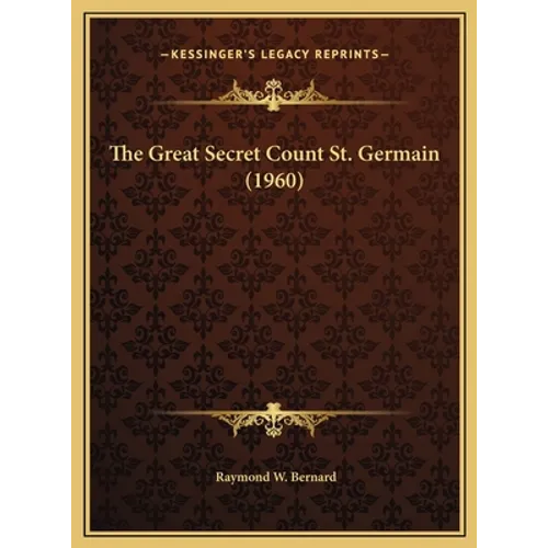 The Great Secret Count St. Germain (1960) - Hardcover