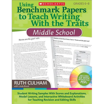 Using Benchmark Papers to Teach Writing with the Traits: Middle School: Grades 6-8 [With CDROM] - Paperback