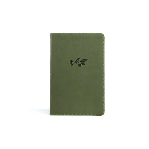 KJV Thinline Bible, Olive Leathertouch - Imitation Leather
