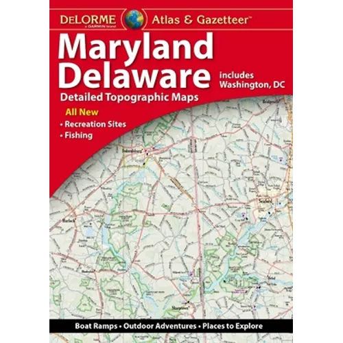 Delorme Atlas & Gazetteer Maryland/Delaware - Paperback