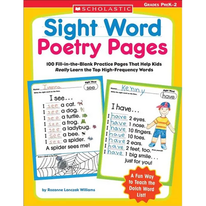 Sight Word Poetry Pages - Paperback