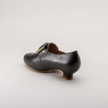 Kensington 18th Century Leather Shoes (Black)