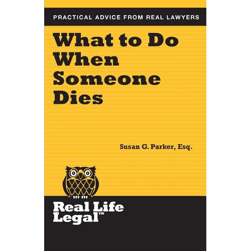 What To Do When Someone Dies - Paperback