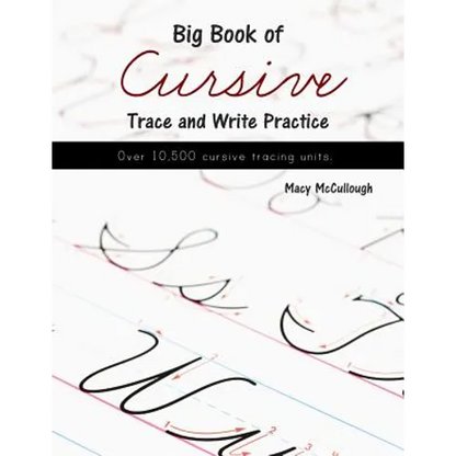 Big Book of Cursive Trace and Write Practice - Paperback