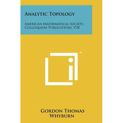 Analytic Topology: American Mathematical Society, Colloquium Publications, V28 - Paperback