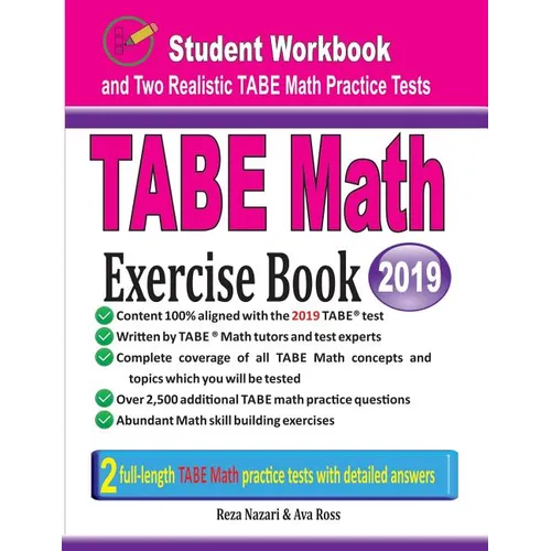 TABE Math Exercise Book: Student Workbook and Two Realistic TABE Math Tests - Paperback