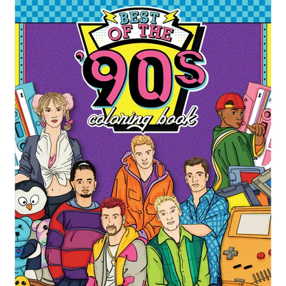 Best of the '90s Coloring Book: Color Your Way Through 1990s Art & Pop Culture - Paperback