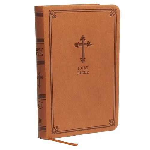Kjv, Value Thinline Bible, Compact, Leathersoft, Brown, Red Letter Edition, Comfort Print - Imitation Leather