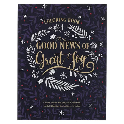 Good News of Great Joy Christmas Coloring Book for Women and Teens with Christian Scripture - Paperback