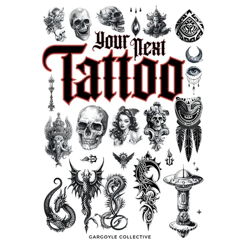 Your Next Tattoo: The Ultimate 320-page with Over 2,000 Ready-to-Use Body Art Designs to Inspire Your Next Ink. 100% Original Tattoo Designs Across 40 - Paperback
