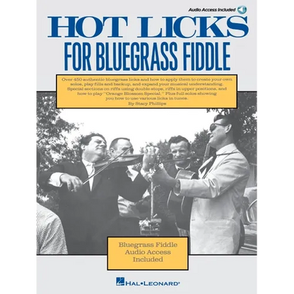 Hot Licks for Bluegrass Fiddle - Book with Online Audio - Paperback