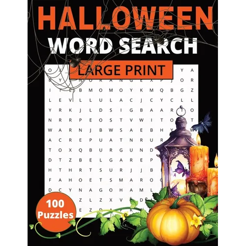Halloween Word Search: A Collection of Spooky and Seasonal Word Search Puzzles - Paperback