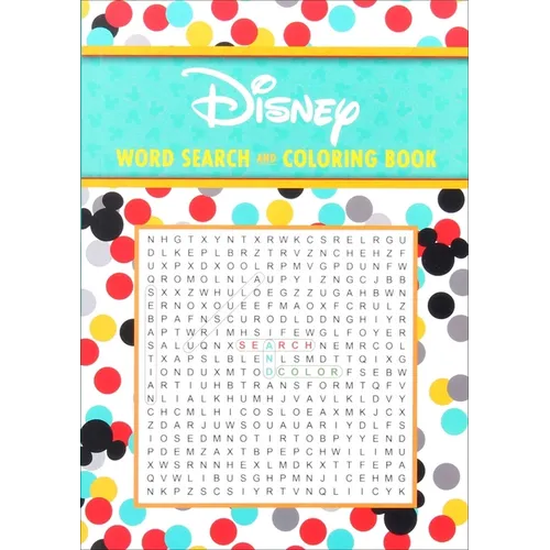 Disney Word Search and Coloring Book - Paperback