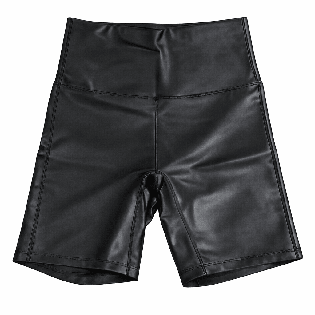 Lainey Leather Suck & Tuck Biker Shorts