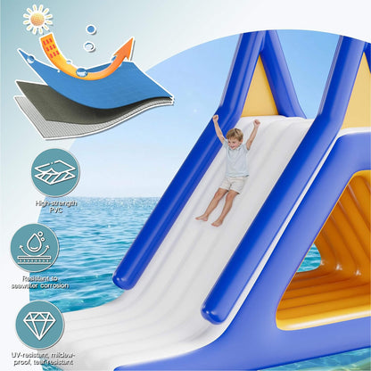 Large 15FT Commercial Inflatable Water Slide With Climbing Handle (SAK98314)