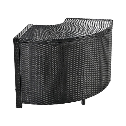 Alora Large Outdoor Quadrilateral Spa Surround Rattan Sectional Sofa Set With Storage Compartments (SAK80217)