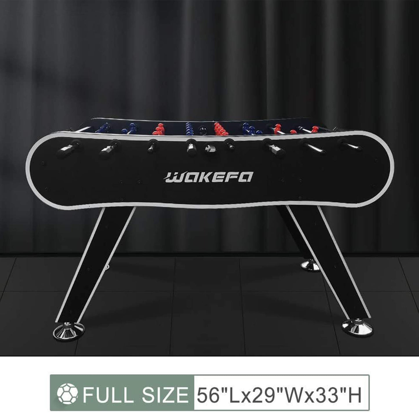 Large 56-Inch Premium Full-Size Soccer Foosball Game Table (SAK96312)