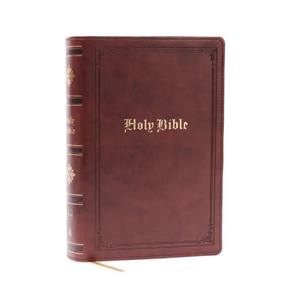 KJV Holy Bible: Personal Size Giant Print, Brown Leathersoft, Red Letter, Comfort Print: King James Version - Imitation Leather