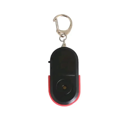 LED Whistle Key Finder Flashing Beeping Sound Control Alarm Anti-Lost Key Locator Finder Tracker With Key Ring