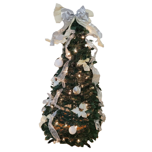 Let It Snow Holiday Collection Pop-Up Tree with Clear Lights - Assorted Styles