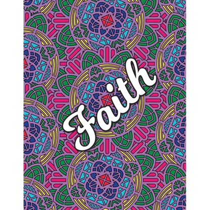 Faith: Christian Coloring Book with Religious Expressions of Faith, Perfect for Adults & Children, Relaxing Mandala Patterns - Paperback
