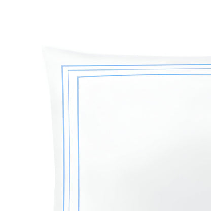 400TC Cotton Classic Embroidery Sateen Solid Duvet Cover Set