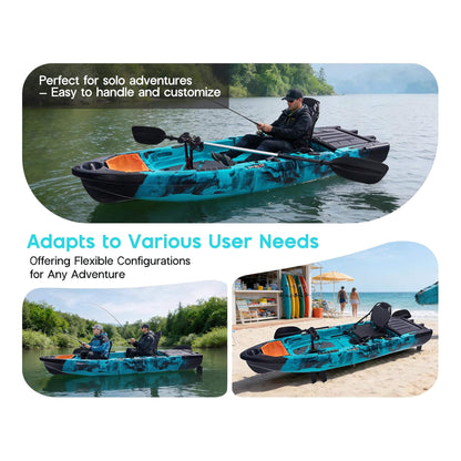 Lightweight 10FT 1-Person Modular Fishing Kayak With Fin Drive System (SAK21489)