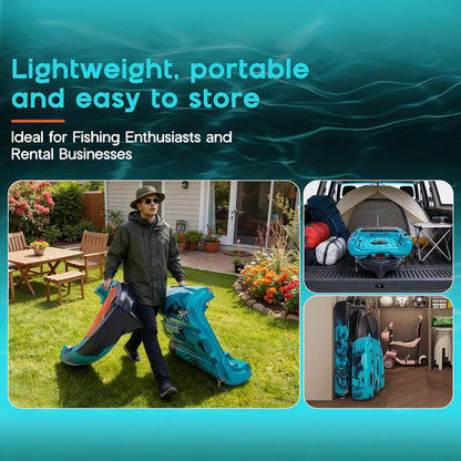 Lightweight 10FT 1-Person Modular Fishing Kayak With Fin Drive System (SAK21489)