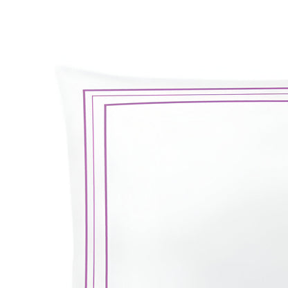 400TC Cotton Classic Embroidery Sateen Solid Duvet Cover Set