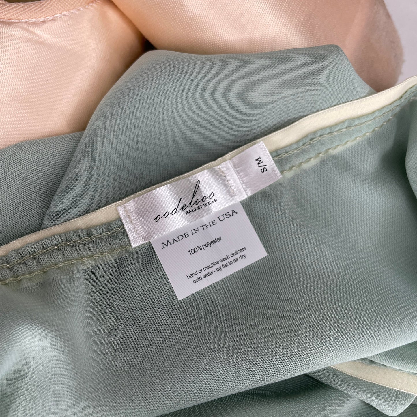 Pistachio Light Green Chiffon Ballet Wrap Skirt - Contemporary