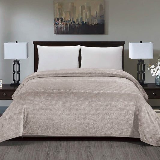 Louvre Embossed Microplush Blanket - Assorted Colors