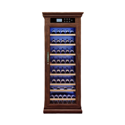 Nuvia 102-Bottle 10.6 Cu.Ft Wine Cooler Cabinet With LED Lighting And Temperature Control (SAK69027)