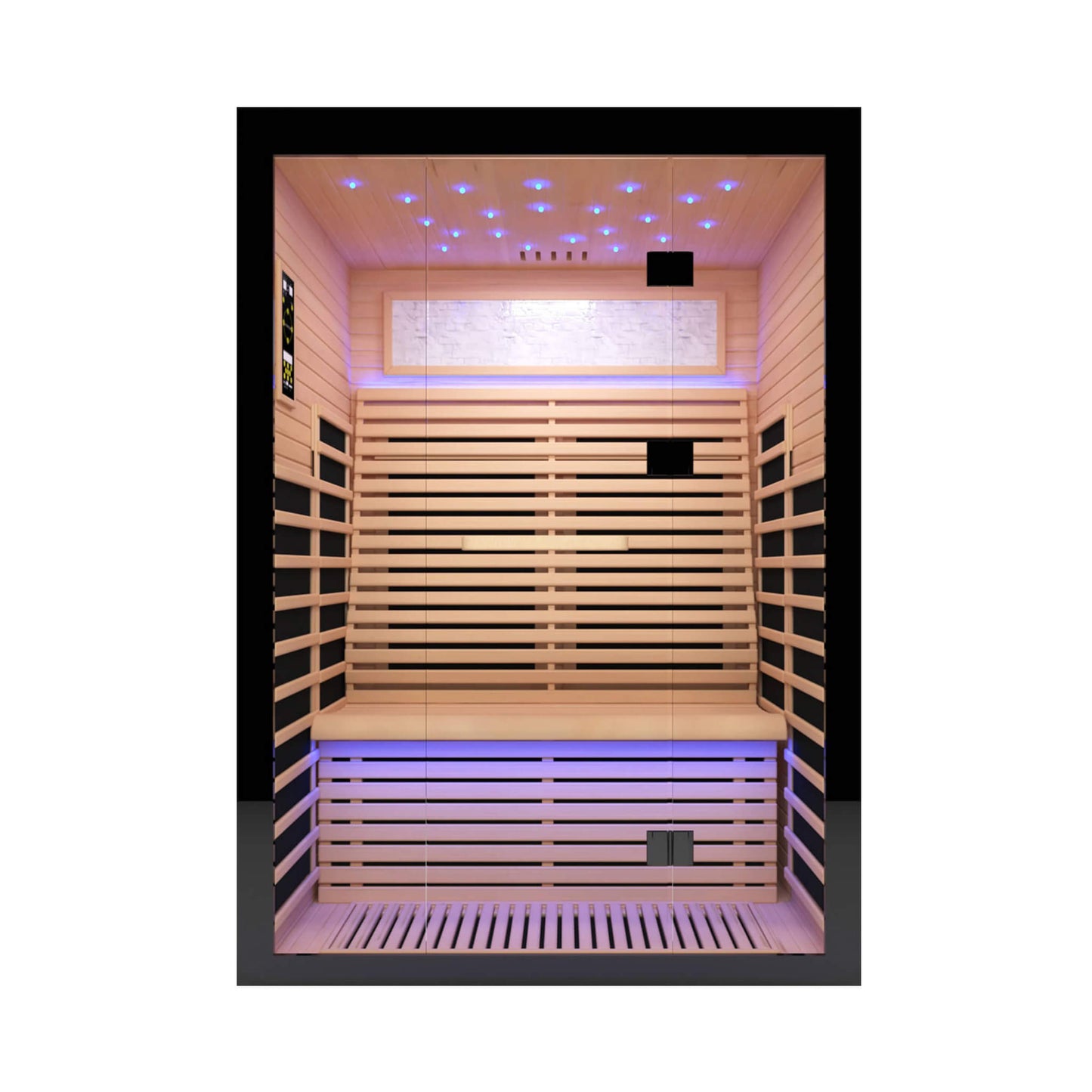 Thermora Flux Luxury 2-Person Canadian Hemlock Wood Far Infrared Home Sauna (SAK02184)