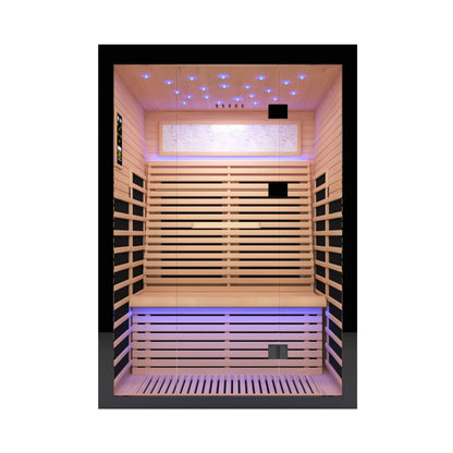 Thermora Flux Luxury 2-Person Canadian Hemlock Wood Far Infrared Home Sauna (SAK02184)
