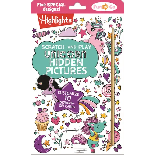 Scratch-And-Play Unicorn Hidden Pictures - Paperback