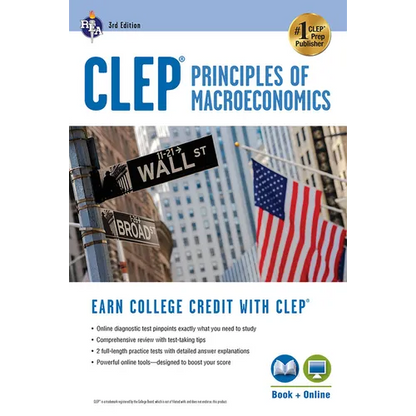 Clep(r) Principles of Macroeconomics 3rd Ed., Book + Online - Paperback