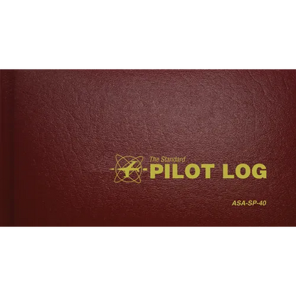 The Standard Pilot Log (Burgundy): Asa-Sp-40 - Hardcover