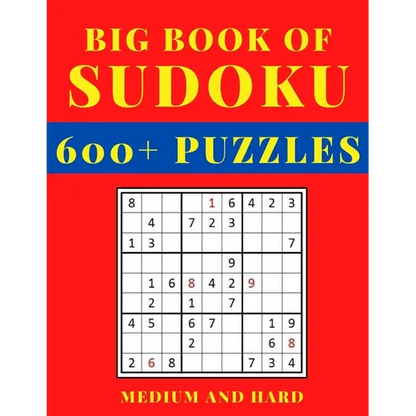 Big Book of Sudoku - Medium and Hard: Sudoku Activity Book with Over 600 Puzzles for Adults, sudoku puzzles for adults large print, Medium To Hard Sud - Paperback