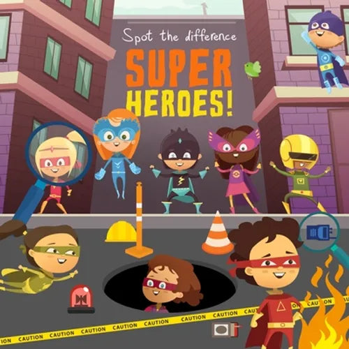Spot the Difference - Superheroes!: A Fun Search and Solve Book for 3-6 Year Olds - Paperback