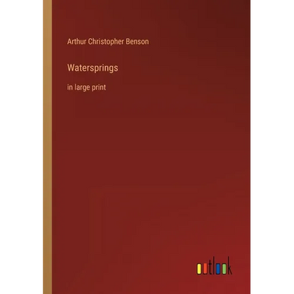 Watersprings: in large print - Paperback