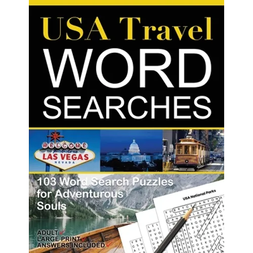 USA Travel Word Searches: 103 Word Search Puzzles for Adventurous Souls - Paperback