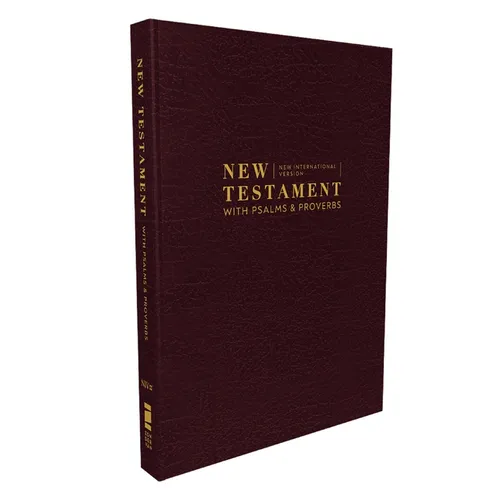 Niv, New Testament with Psalms and Proverbs, Pocket-Sized, Paperback, Burgundy, Comfort Print - Paperback