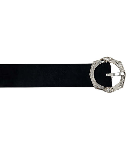 Black Short Calf Hair Belt