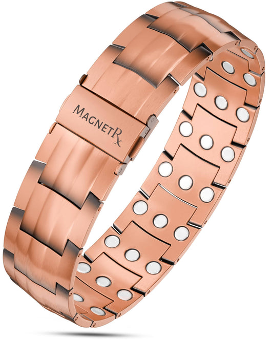 3x Strength Copper Magnetic Bracelet for Men (Legacy)