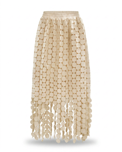 Spirited Tassel Midi Skirt