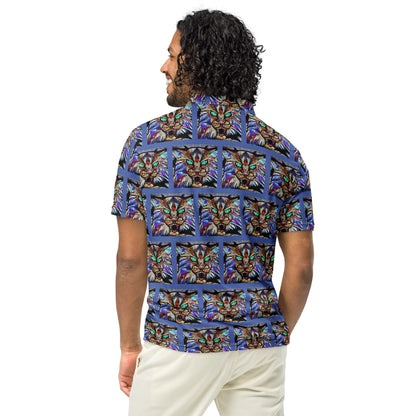 Blue Wildcat Men’s Slim Fit Polo Shirt