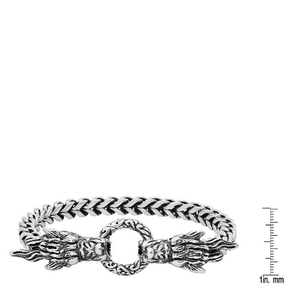 Men's Stainless Steel Dragon Head Bracelet